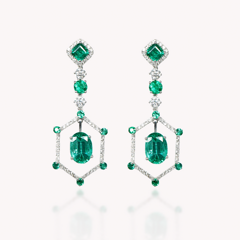 Emerald Drop Earrings