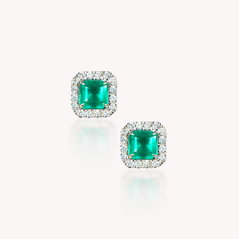 Emerald Stud Earrings