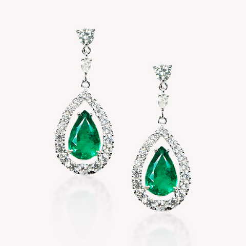 Emerald Drop Earrings