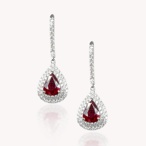 Ruby Drop Earrings