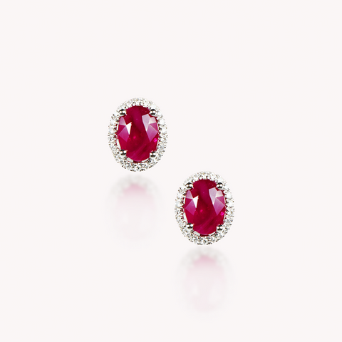 Ruby Stud Earrings