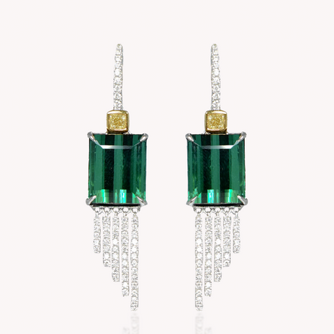 Green Tourmaline Earrings