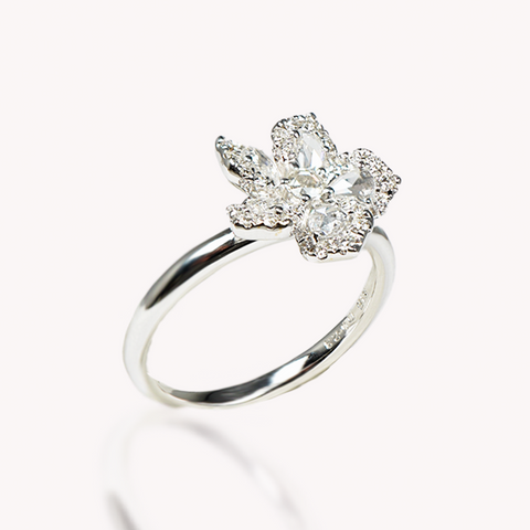 Diamond Floral Ring