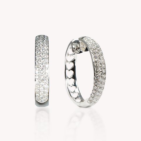 Diamond Hoop Earrings