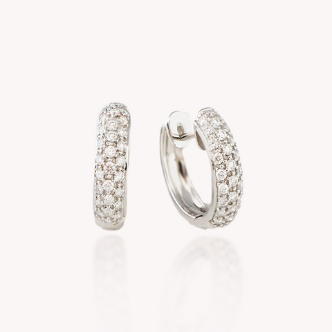 Diamond Loop Earrings