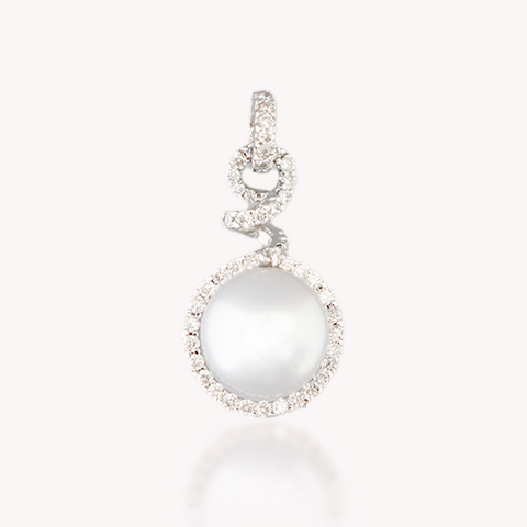 South Sea Pearl Diamond Pendant