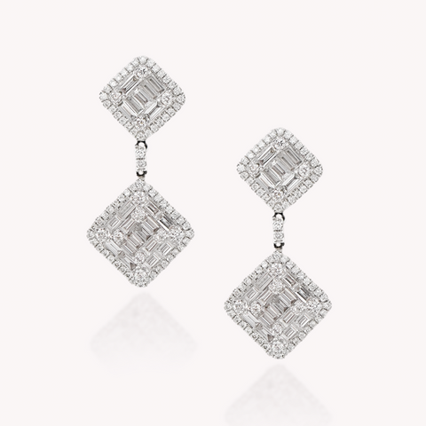 Diamond Drop Earring