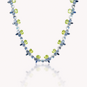 Image 15: Blue Sapphire Moonstone Peridot Necklace