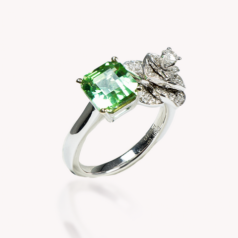 Green Tourmaline Ring
