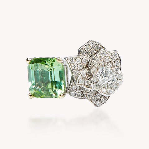 Green Tourmaline Ring
