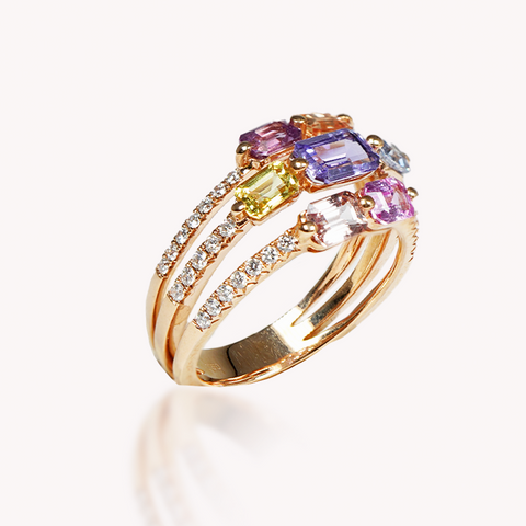 Mixed Sapphire Ring