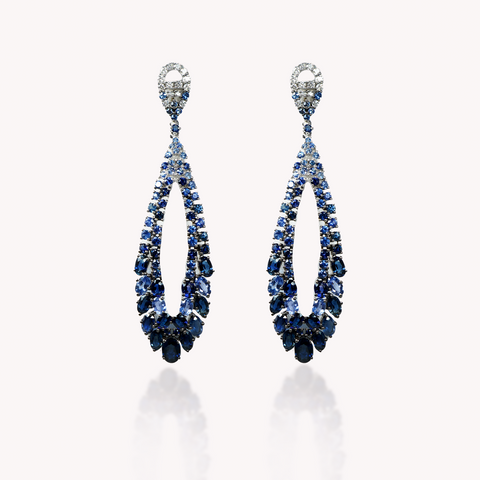 Blue Sapphire Deluxe Earring