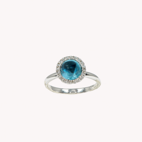Blue Topaz Classic Ring