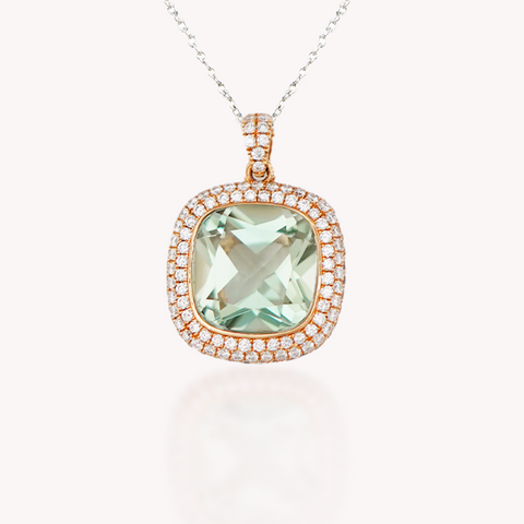 Green Amethyst Pendant