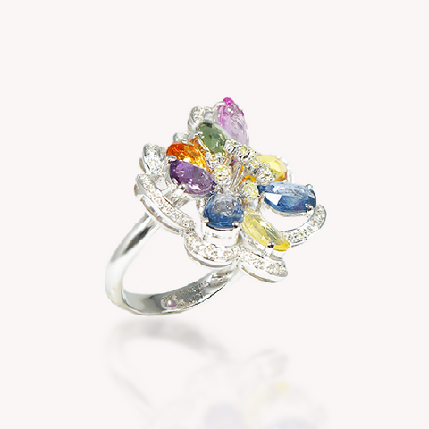 Multi-coloured Fancy Ring