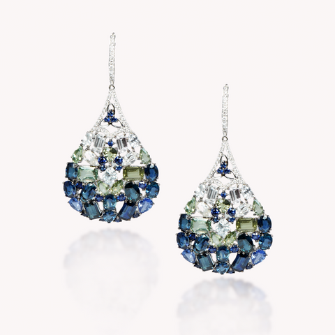 Mixed Sapphire Earrings