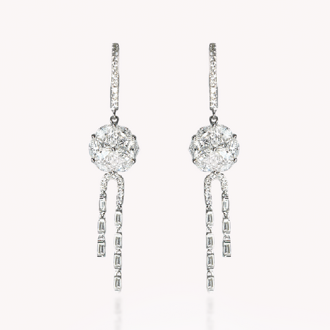 Diamond Drop Earrings