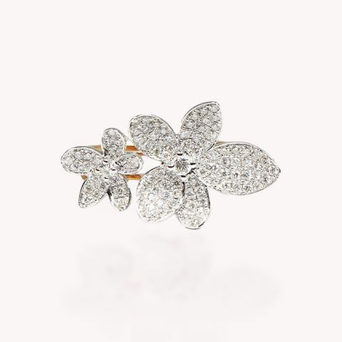 Diamond Floral Ring