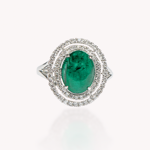 Emerald Diamond Ring