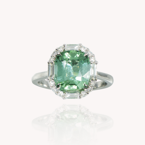 Green Tourmaline Ring