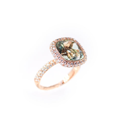 Green Amethyst Ring