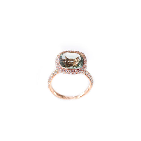 Green Amethyst Ring