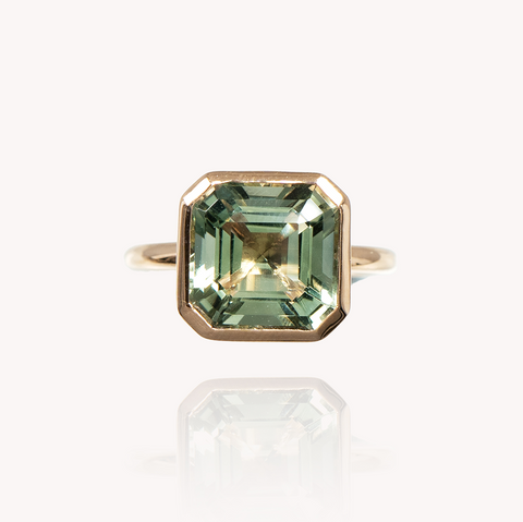 Green Amethyst Ring