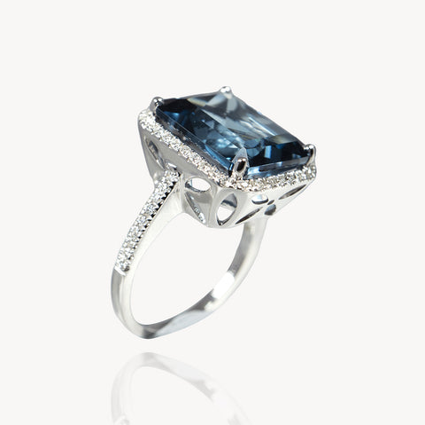 London Blue Topaz Ring