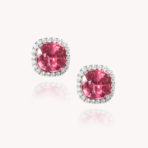 Tourmaline Cushion Earrings