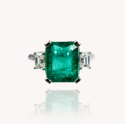 Emerald Diamond Ring