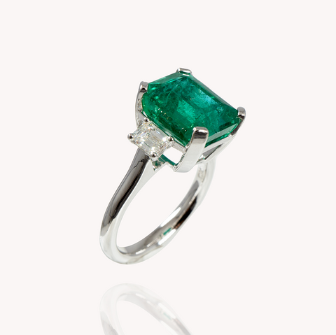 Emerald Diamond Ring