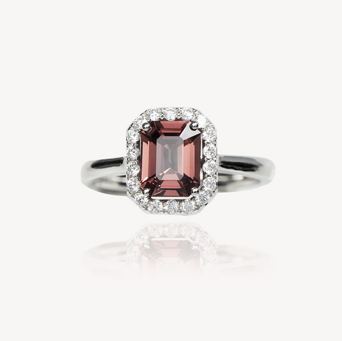 Spinel Diamond Ring