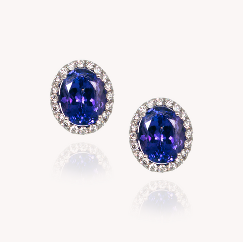 Tanzanite Stud Earrings