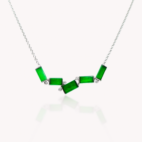 Jade Geometric Necklace