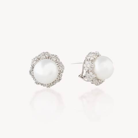 South Sea Pearl Round Earrings