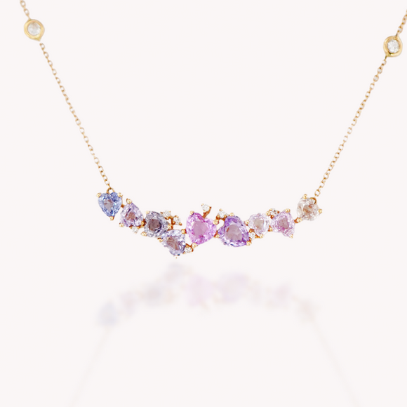 Color Sapphire Necklace