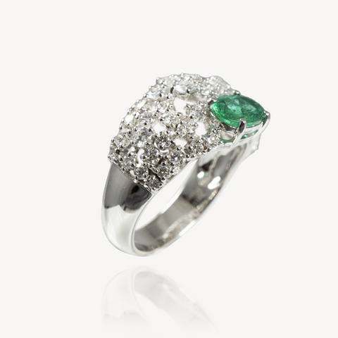 Emerald and Diamond Fancy Ring